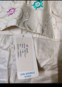 Full Embroidrery Skirt With Side  (Tag Attached)