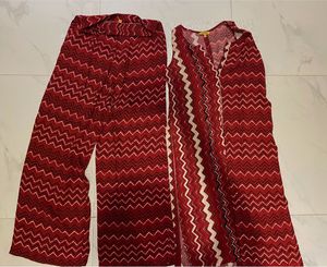 Global Desi Red Kurta Set Of 2