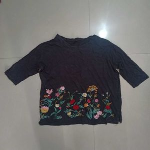 Floral Embroidered Top