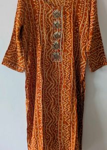 Orange Kurta Set