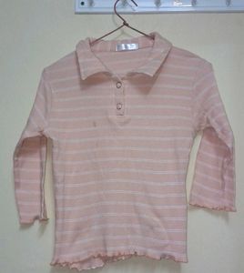 Fitted Collar Top