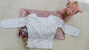 ➡️White Full Sleeve Summer Top⬅️