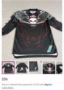 100% Authentic No Fear Skull Graphic Jersey