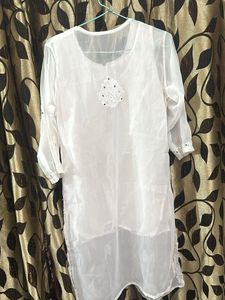 White Chikankari Kurta