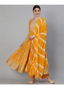 Yellow Anarkali