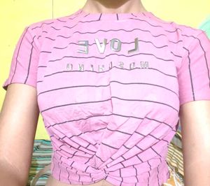 Pink Moschino Inspired Top