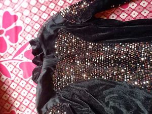 A Black Fabulous Net Party Wear Dresss