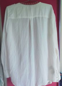 Mango Oversized White Top
