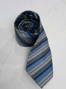 Striped Blue &amp; Gray Tie