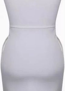 White Strapless Mini Dress