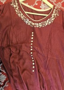 Elegant Maroon Gown