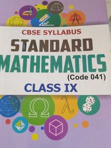 Class IX Standard Mathematics Textbook