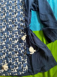 Blue Printed Top
