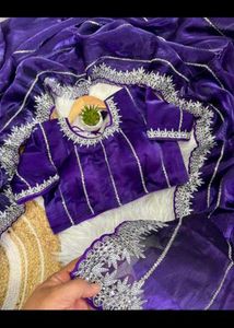 VIRANGI SAREES With Stitch Blouse