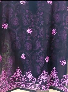 Embroidered Lucknow Kurti