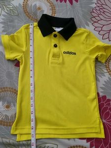 Adidas Yellow Polo tee