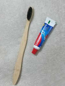 Bamboo Toothbrush & Toothpaste Set