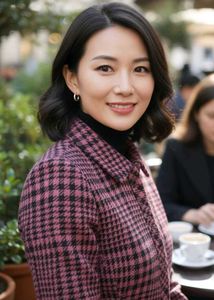 Shimmer✨(⁠｡⁠•̀⁠ᴗ⁠-⁠)⁠✧Houndstooth Blazer -✿⁠