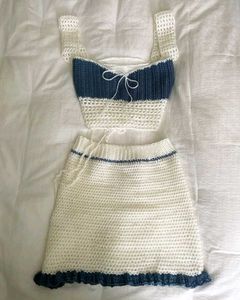 Crochet Top & Skirt Set