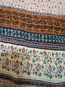 Floral Stripe Maxi Dress