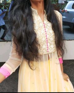 Designer Kurta And Skirt Set.