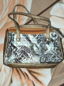 Unique Bronze-tone Handbag