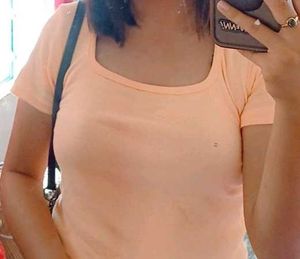 Peach Cropped Top