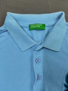 Benetton Blue Polo Shirt