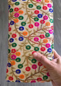 Embroidered Clutch