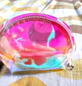 Myglamm small holographic Pouch