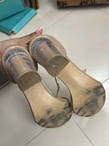 nude strappy heels