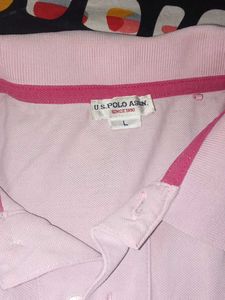 US Polo Stylish Pink Men T Shirt