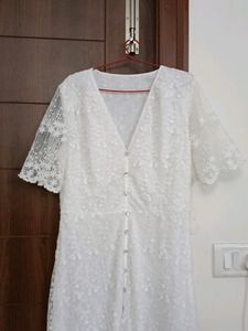 White cocktail dress