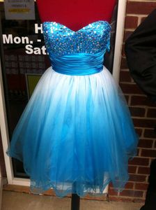 Blue Sequin Party Dress