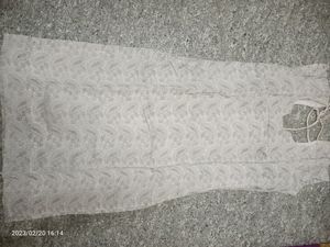 Beautiful White Short Embroidery Kurti