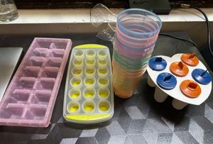 Plastic Glass ,candy Mold,2 Icecube Trey