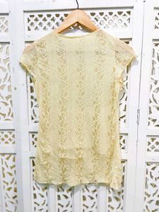 Vintage Inspired Lace Peplum Top D
