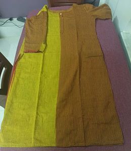 Striped Cotton Kurti Dress