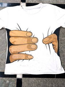 Printed White T-Shirt