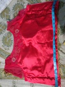 Red Embroidered Blouse