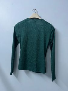 Elegant ✨Green Wrap Top
