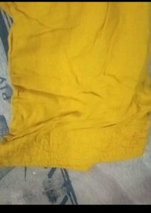 Yellow Ethnic Bottom women shalwar lilen