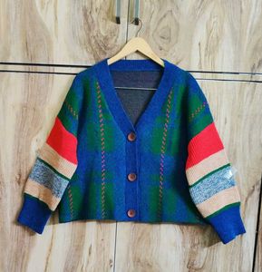 Colourful Cardigan Size-44