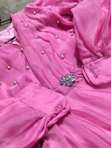 Vintage Pink Chiffon Dress