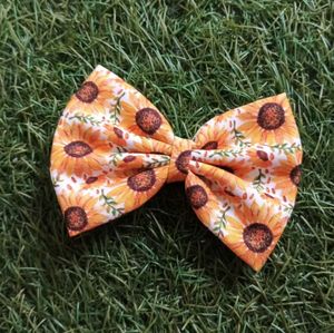 Trendy sunflower bow 🌻🎀