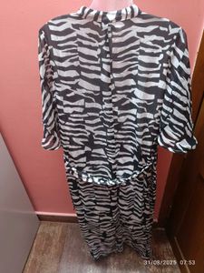 New Unused Xxl Zebra Print Dress