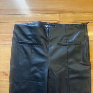 Zara Faux Leather Leggings
