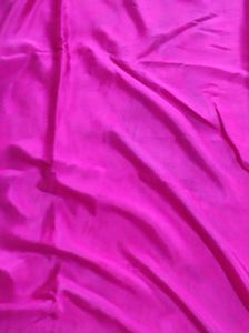 Pink &amp; Green Pure Crepe Silk Saree