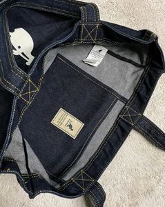 Big Kangol Denim Tote Bag