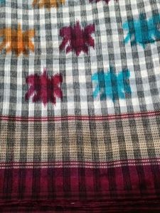 Checkered Cotton Saree